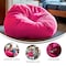 Flash Furniture Bean Bag Chair, 42 in W 42" L 19" H DG-BEAN-LARGE-SOLID-HTPK-GG - alternate 4